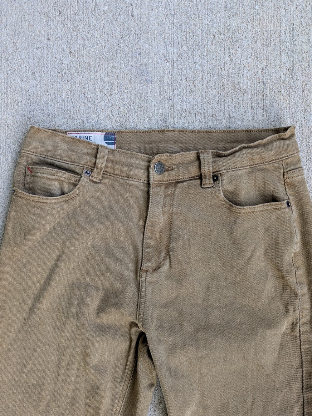 Marine Layer Slim Straight Cotton Stretch Twill Chinos - Picture 2 of 8